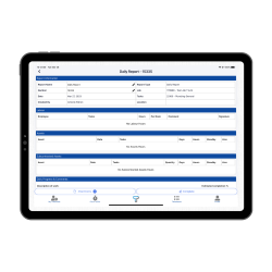iPad - Daily Report Form